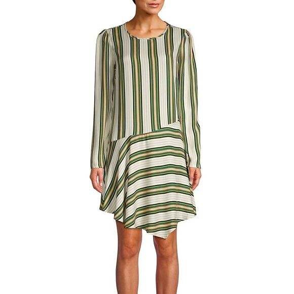 BCBGeneration Stripe Asymmetrical Dress (XXS) - Picture 1 of 9